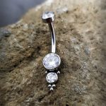 Banana 5 Beaded Bezel CZ