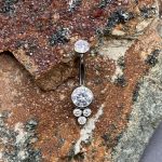 Banana with Bottom Bezel Set 4 CZ