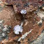 Banana Double Prong Set CZ