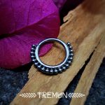 Hinged Ring with Mini Beads-Ornamental