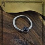 Captive Disc Cabochon Onyx