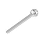 Nostril Straight with white CZ
